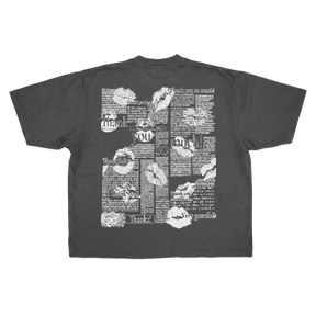 Much Obliged Drop Tee - Grey - Back