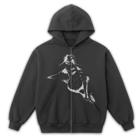 Much Obliged Zip Up - Grey - Front