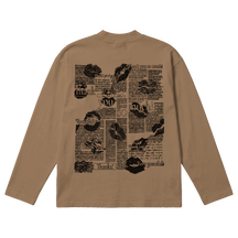 Much Obliged Baggy L/S Tee - Latte - Back