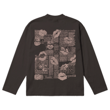 Much Obliged Baggy L/S Tee - Off Black - Back