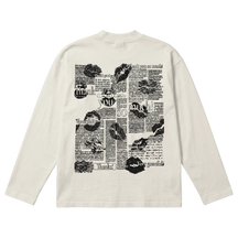 Much Obliged Baggy L/S Tee - Off White - Back