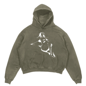 Much Obliged Hoodie - Olive - Front