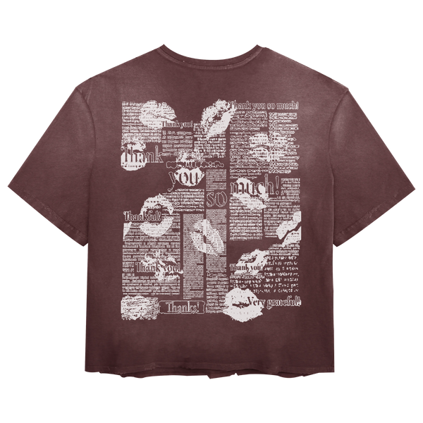 Much Obliged Tee - Red - Back