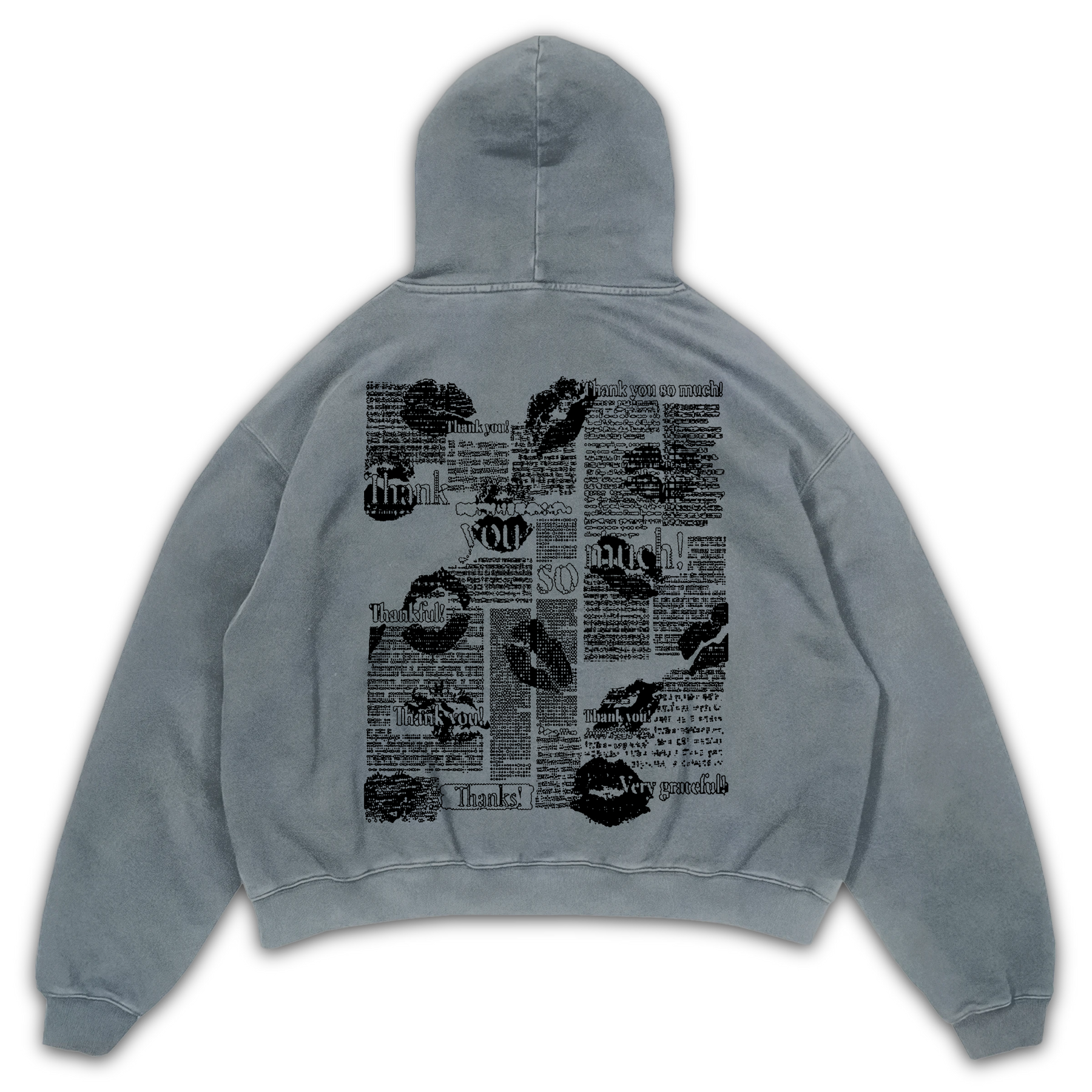 Much Obliged Hoodie - Sage - Back