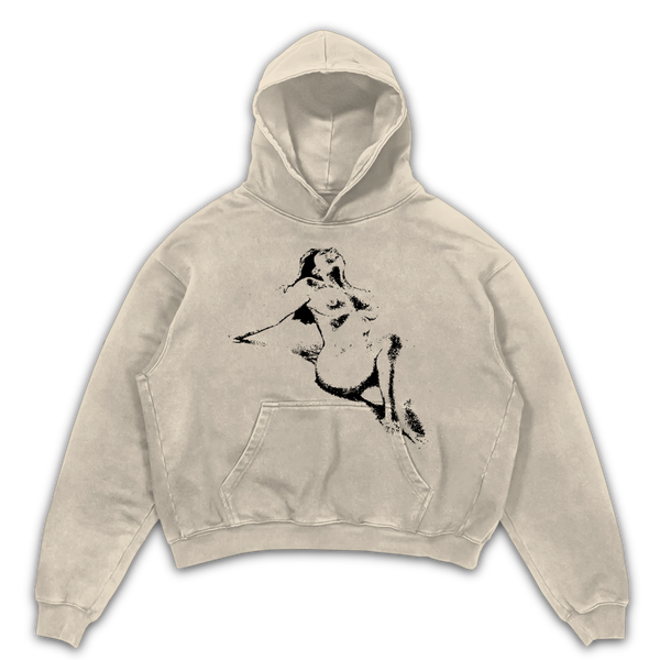 Much Obliged Hoodie - Sand - Front