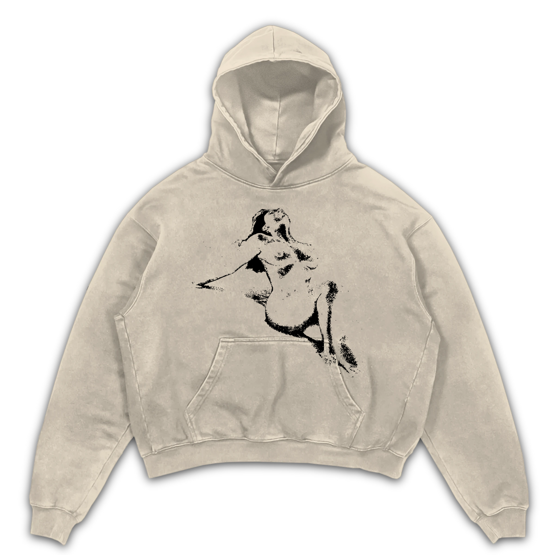Much Obliged Hoodie - Sand - Front