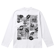 Much Obliged Baggy L/S Tee - White - Back