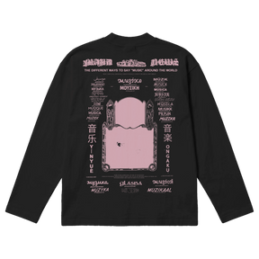 Music News Baggy L/S Tee - Black - Back