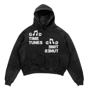 Music News Hoodie - Black - Front