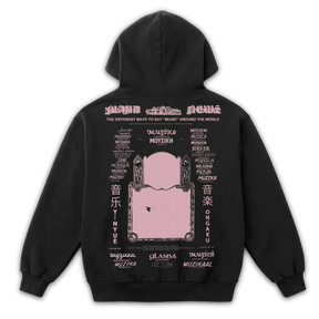 Music News Zip Up - Black - Back