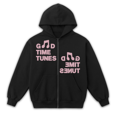 Music News Zip Up - Black - Front