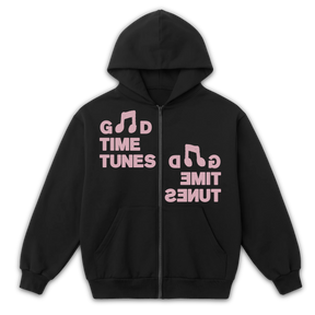 Music News Zip Up - Black - Front