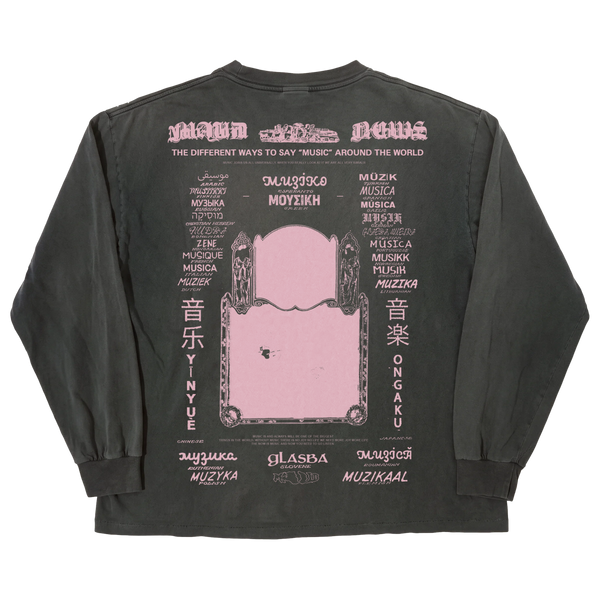 Music News L/S Tee - Black - Back