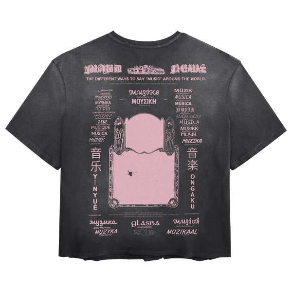 Music News Tee - Black - Back