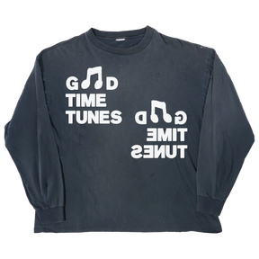 Music News L/S Tee - Blue - Front