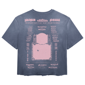 Music News Tee - Blue - Back