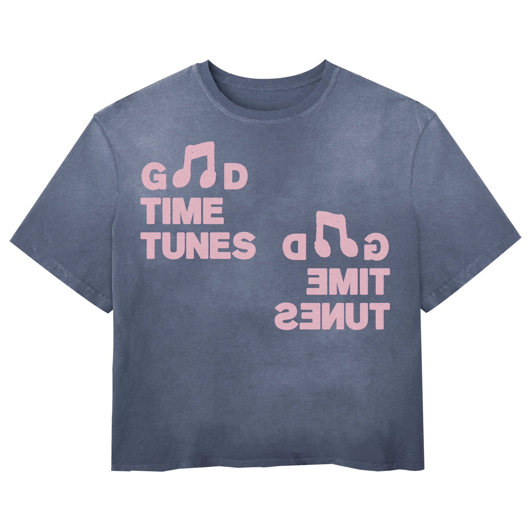 Music News Tee - Blue - Front