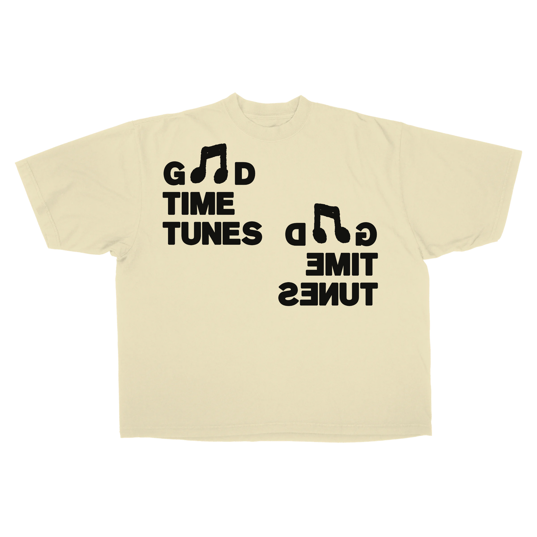 Music News Drop Tee - Cream - Front