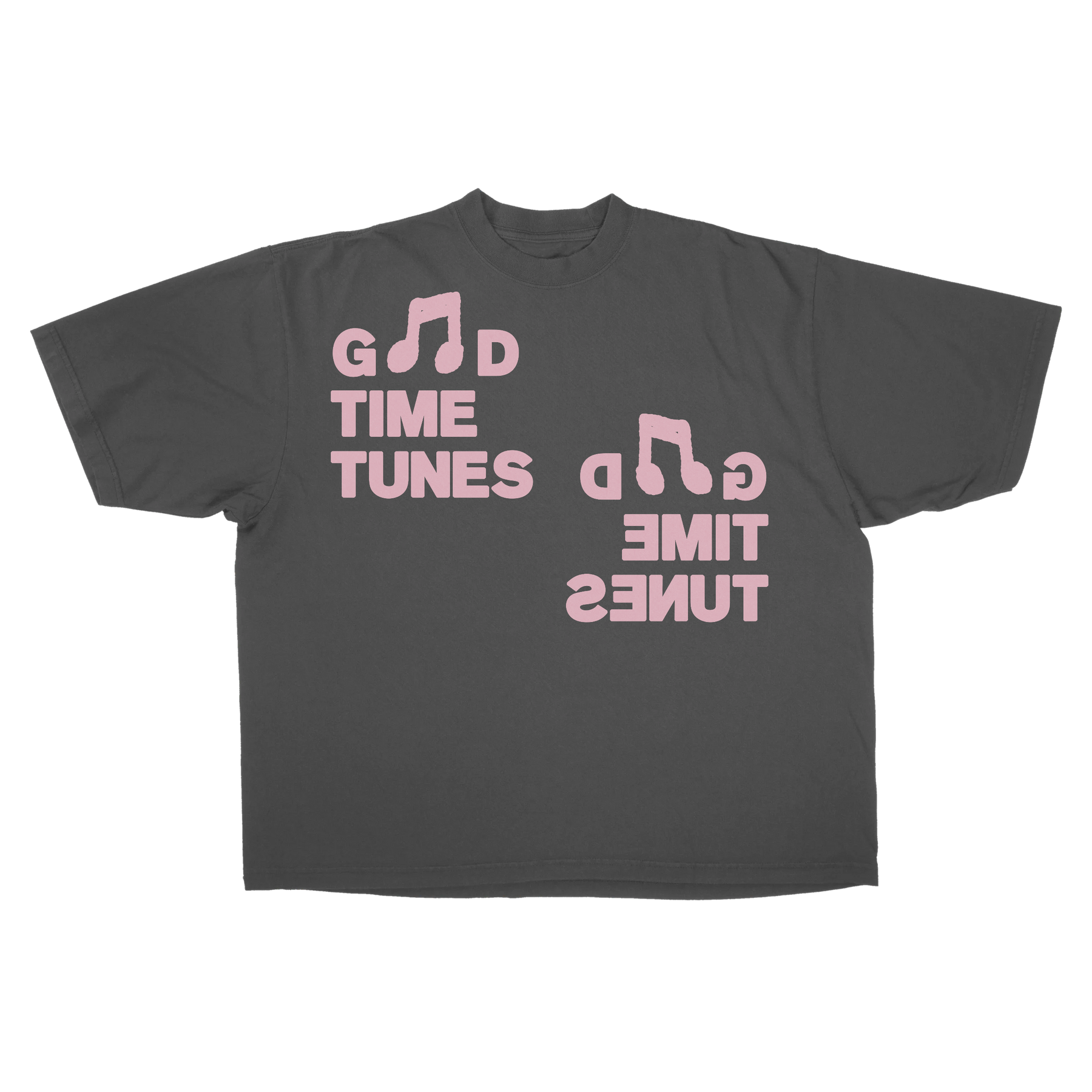 Music News Drop Tee - Grey - Front