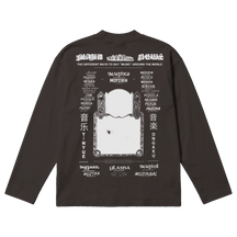 Music News Baggy L/S Tee - Off Black - Back