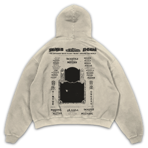 Music News Hoodie - Sand - Back