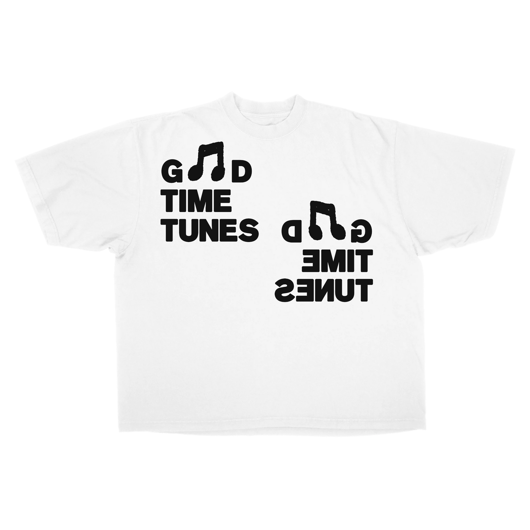 Music News Drop Tee - White - Front