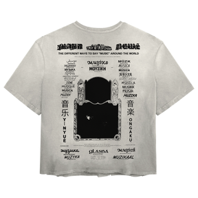Music News Tee - White - Back