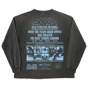 Music Works L/S Tee - Black - Back