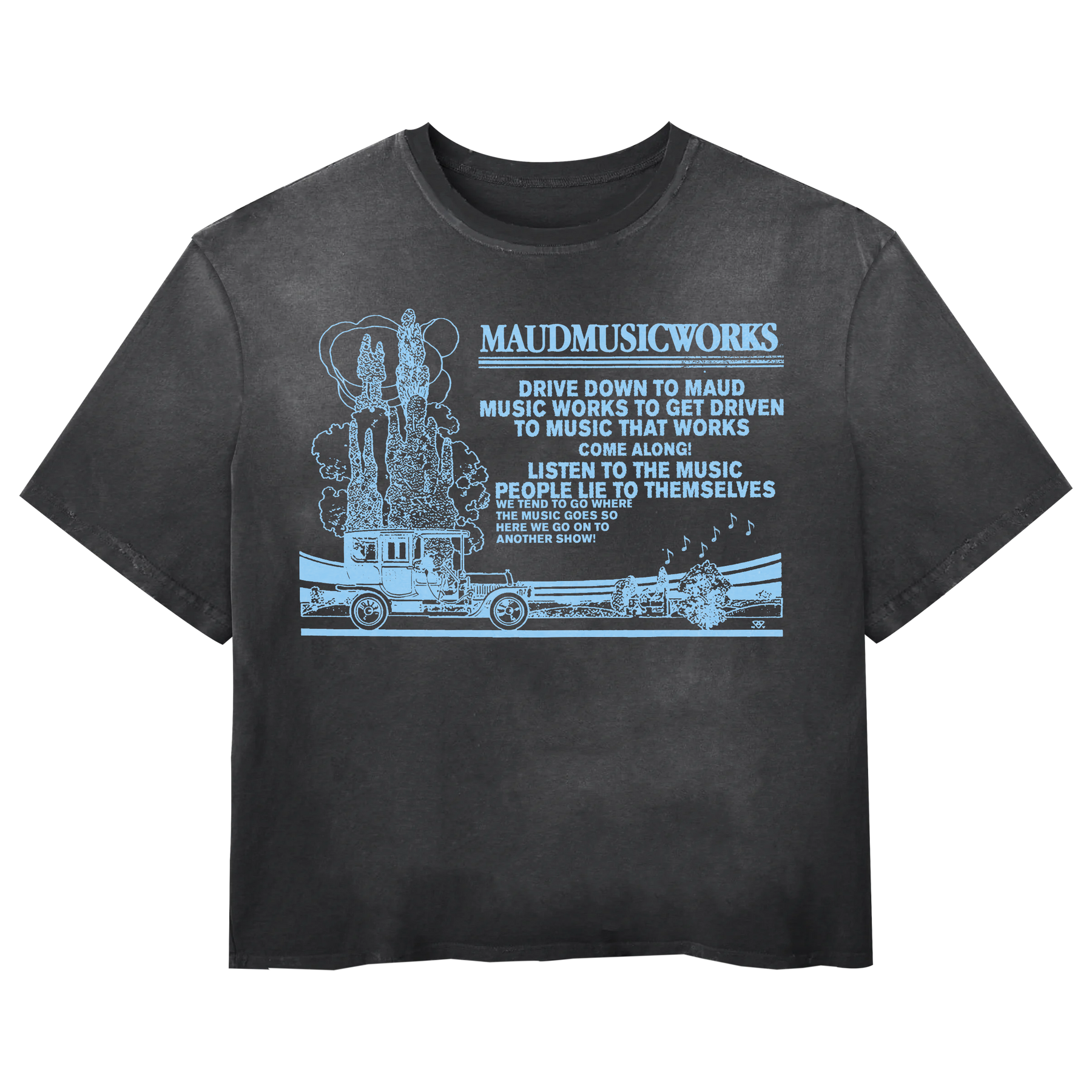 Music Works Tee - Black - Front