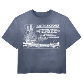Music Works Tee - Blue - Front