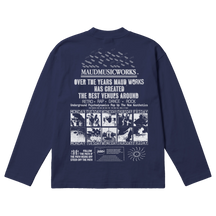 Music Works Baggy L/S Tee - Blue - Back