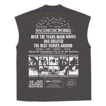 Music Works Sleeveless Tee - Grey - Back