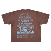 Music Works Drop Tee - Mocha - Back