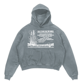 Music Works Hoodie - Sage - Front