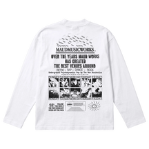 Music Works Baggy L/S Tee - White - Back