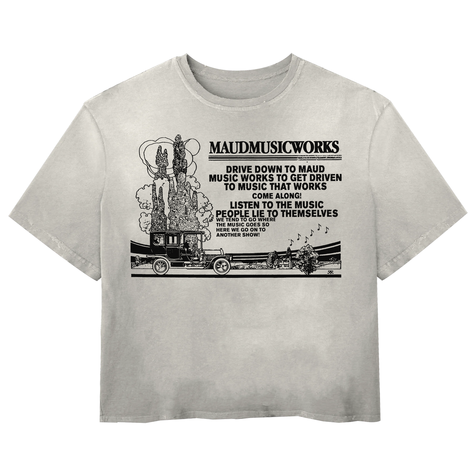 Music Works Tee - White - Front