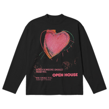 Open House Baggy L/S Tee - Black - Front