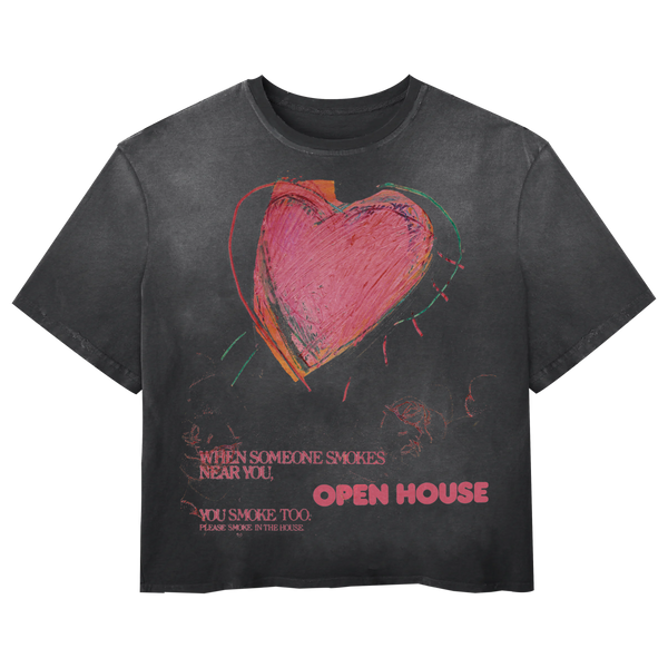 Open House Tee - Black - Front