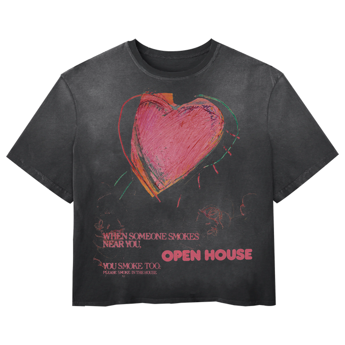 Open House Tee - Black - Front