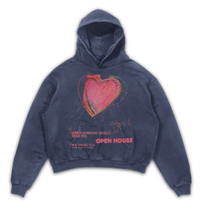 Open House Hoodie - Blue - Front