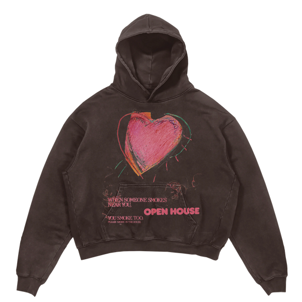 Open House Hoodie - Brown - Front