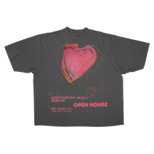 Open House Drop Tee - Grey - Front