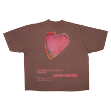 Open House Drop Tee - Mocha - Front