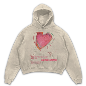 Open House Hoodie - Sand - Front