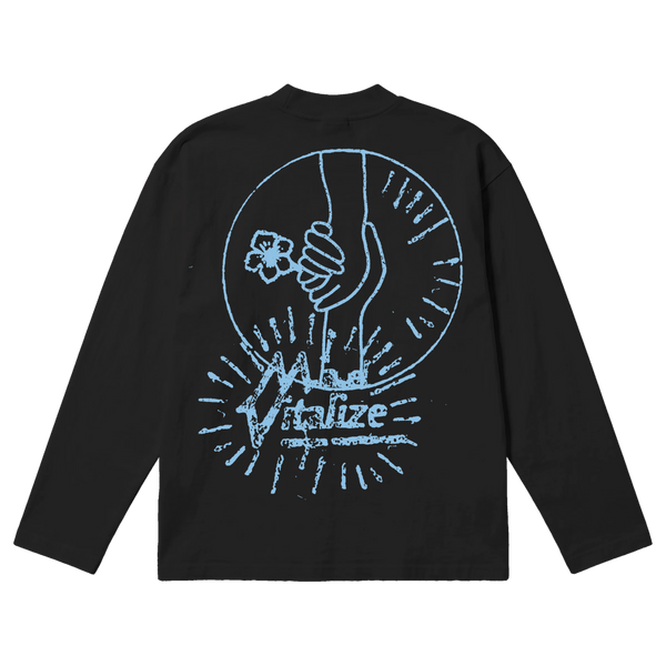 Power of Love Baggy L/S Tee - Black - Back