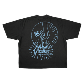 Power of Love Drop Tee - Black - Back