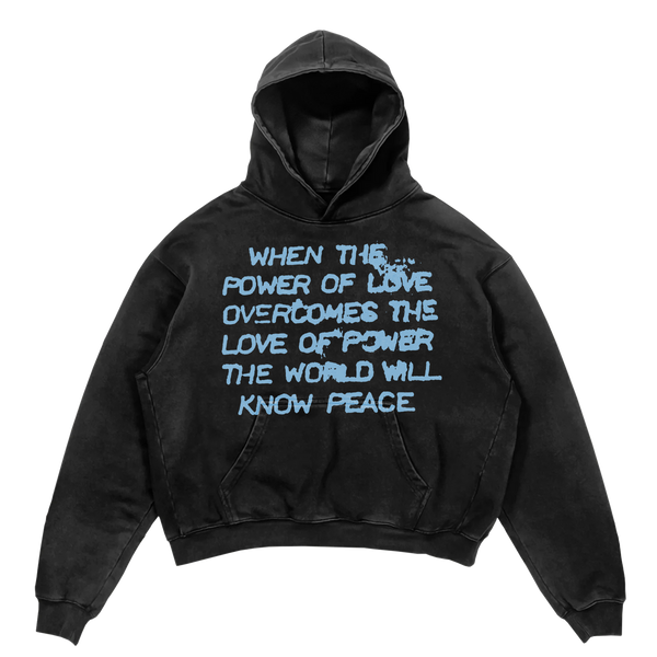 Power of Love Hoodie - Black - Front