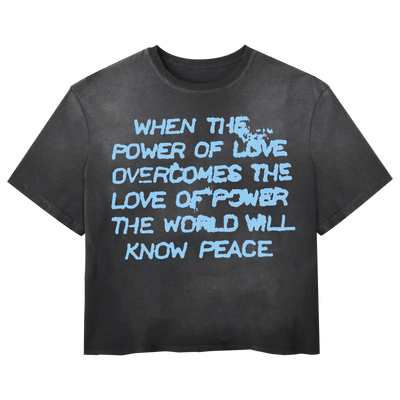Power of Love Tee - Black - Front