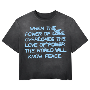 Power of Love Tee - Black - Front