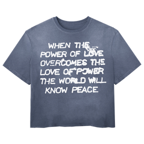 Power of Love Tee - Blue - Front